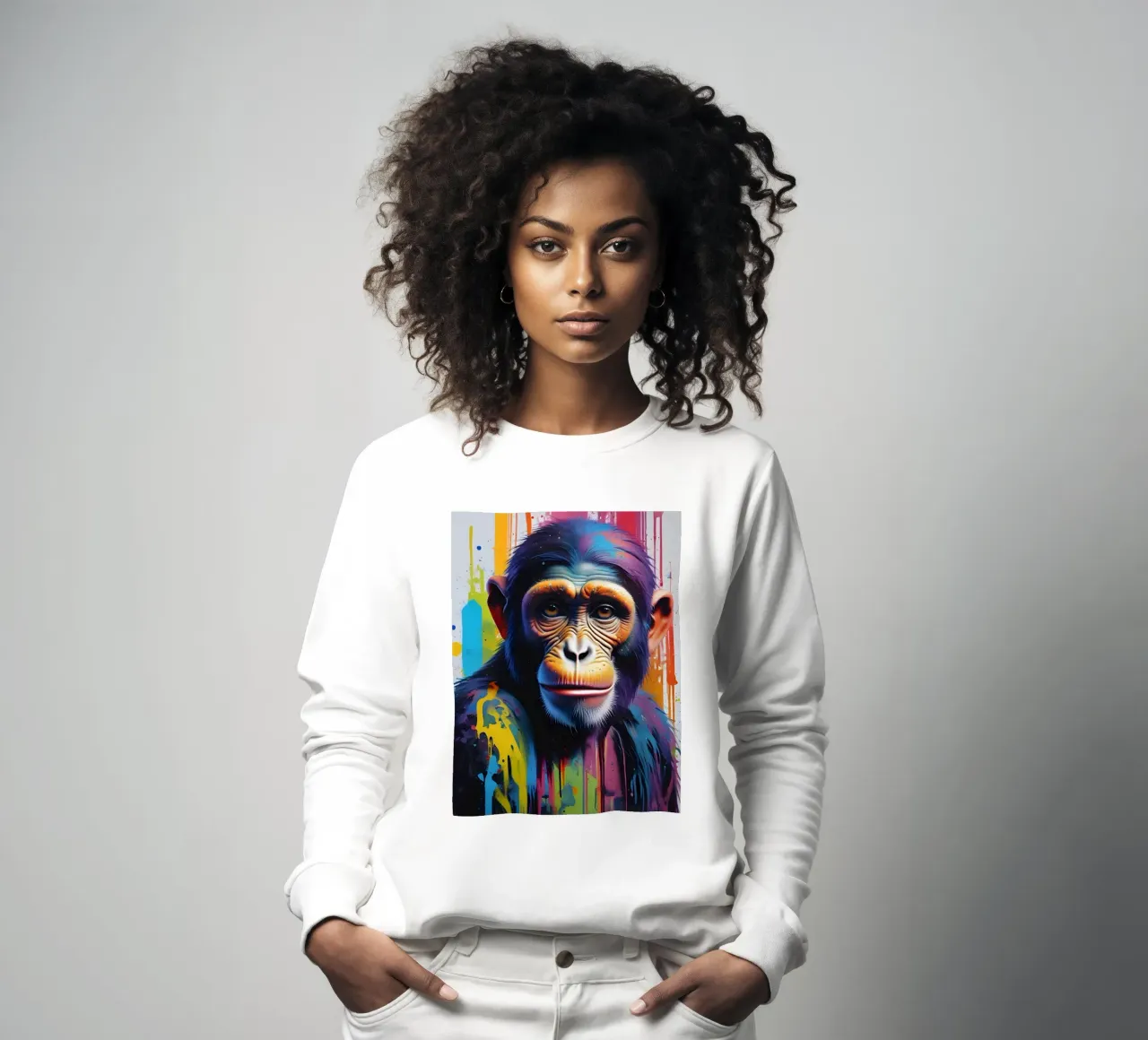 Monkey graffiti art felpa da MakArena