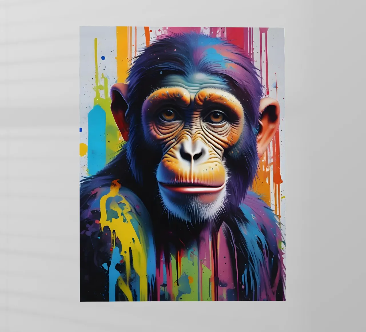 Monkey graffiti art pellicola backlit da MakArena