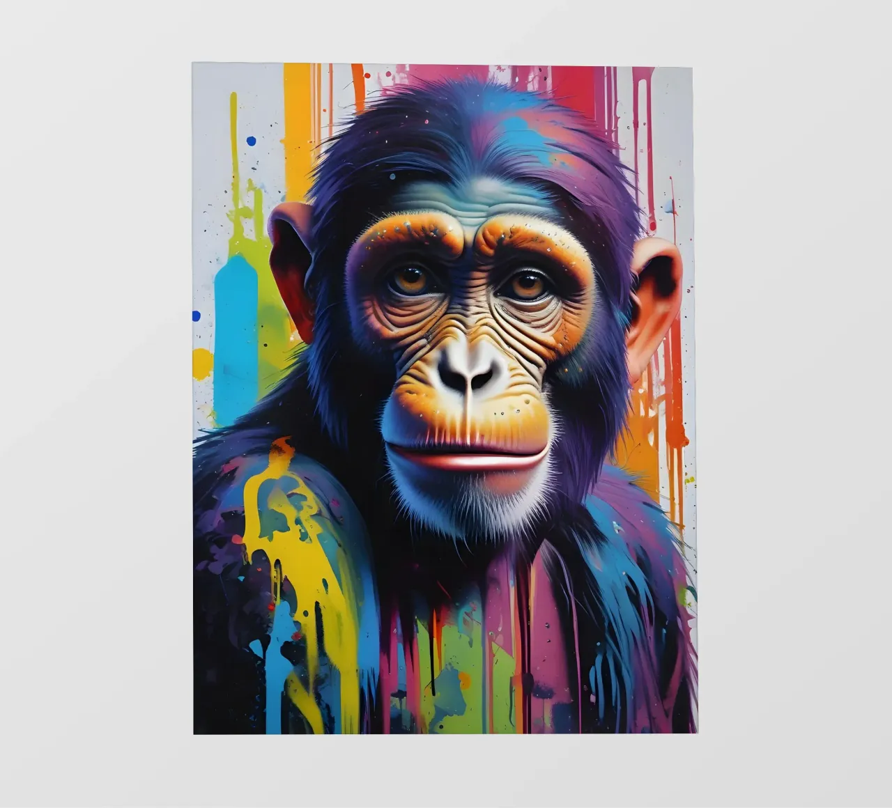 Monkey graffiti art telo in pvc da MakArena