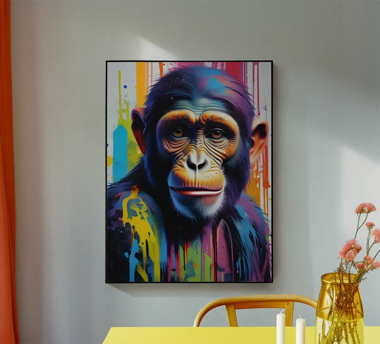 Monkey graffiti art plexiglass da MakArena