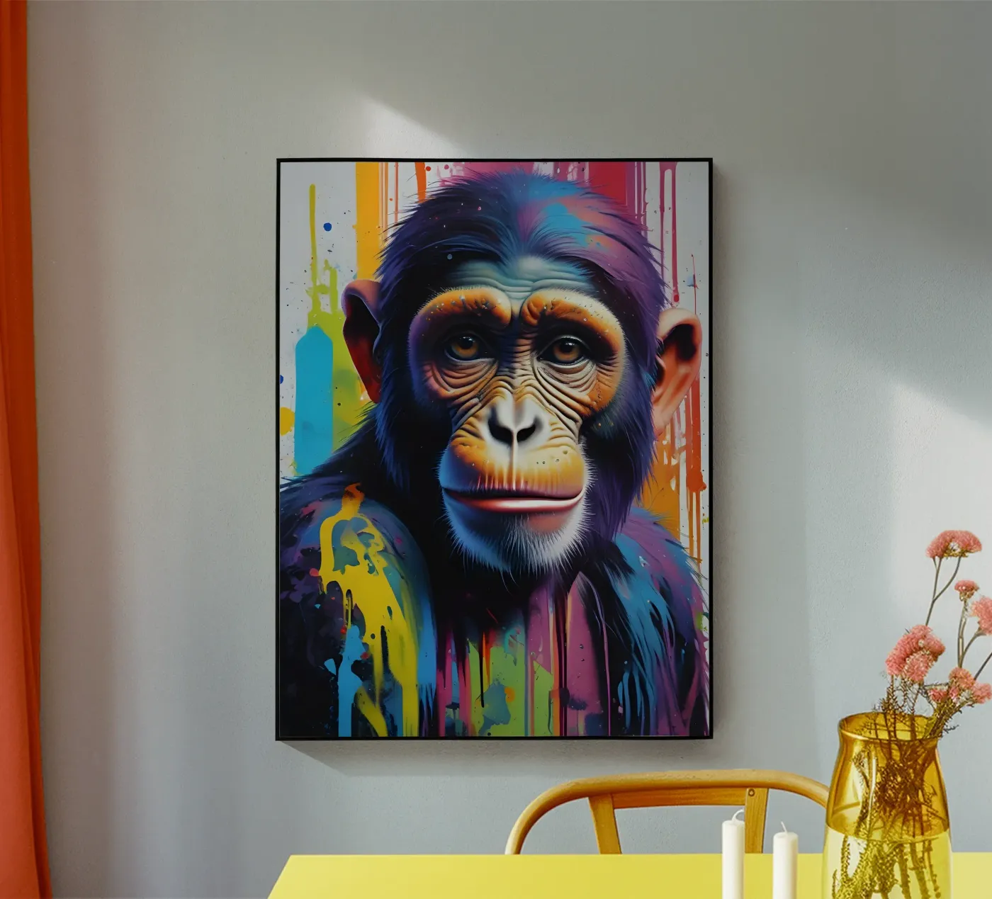 Monkey graffiti art plexiglass da MakArena