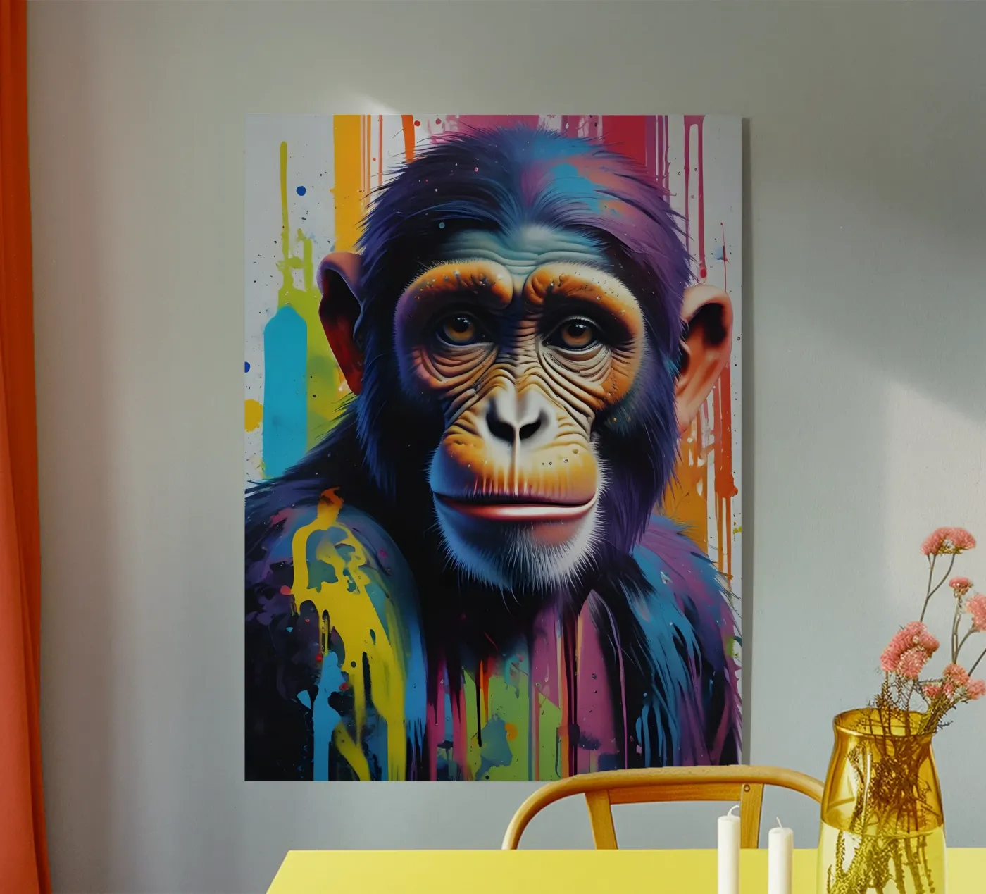 Monkey graffiti art plexiglass da MakArena