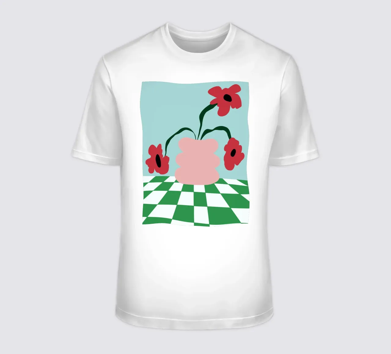 Fiori su argilla t-shirt da Miho Art Studio