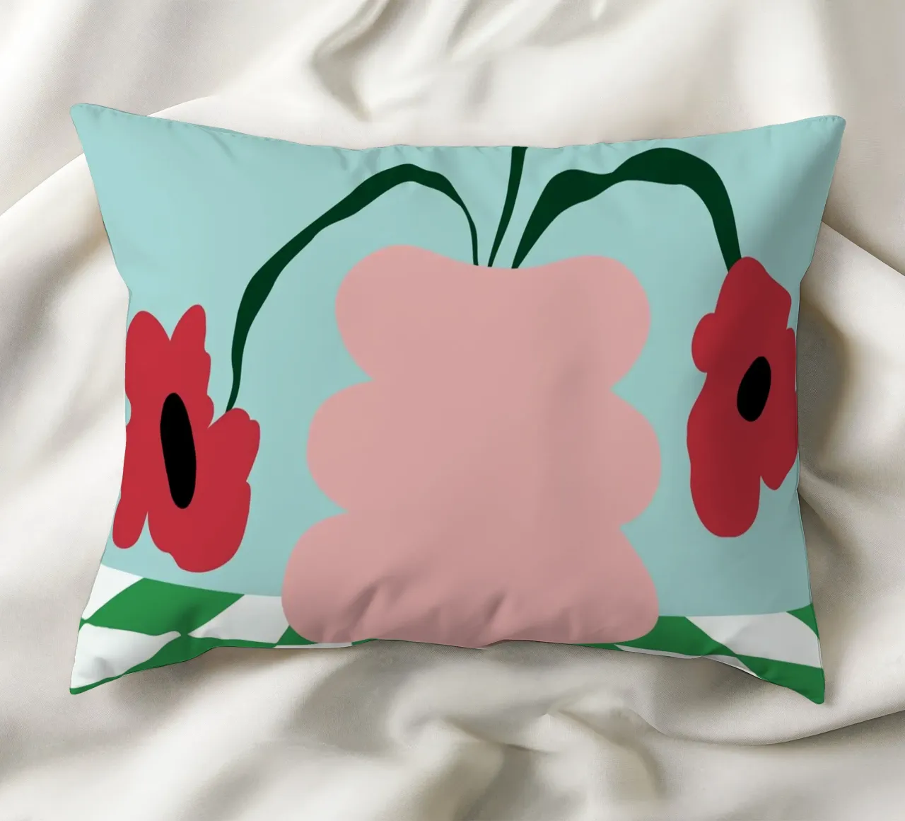 Fiori su argilla cuscino da Miho Art Studio