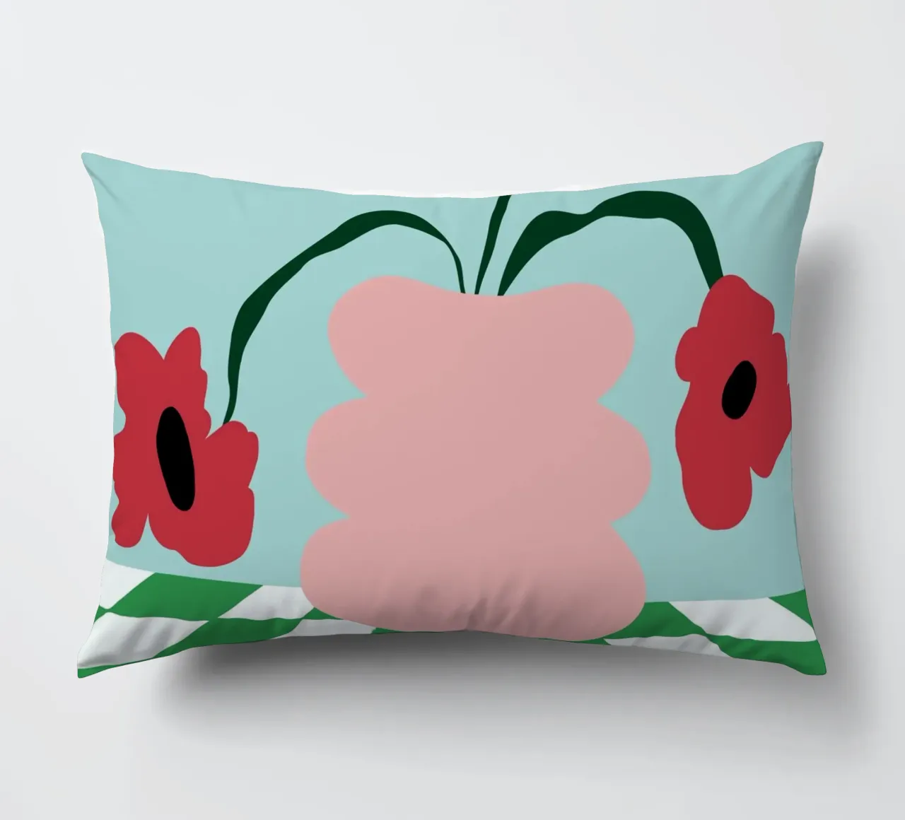 Fiori su argilla cuscino da Miho Art Studio