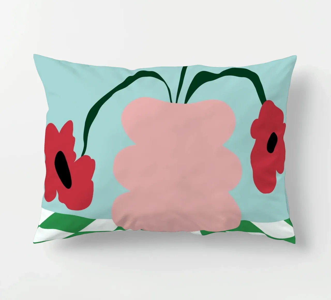 Fiori su argilla cuscino da Miho Art Studio