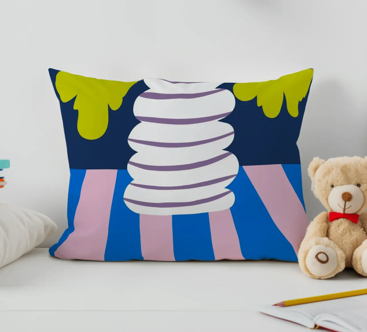Argilla per l'esplosione dei colori cuscino da Miho Art Studio