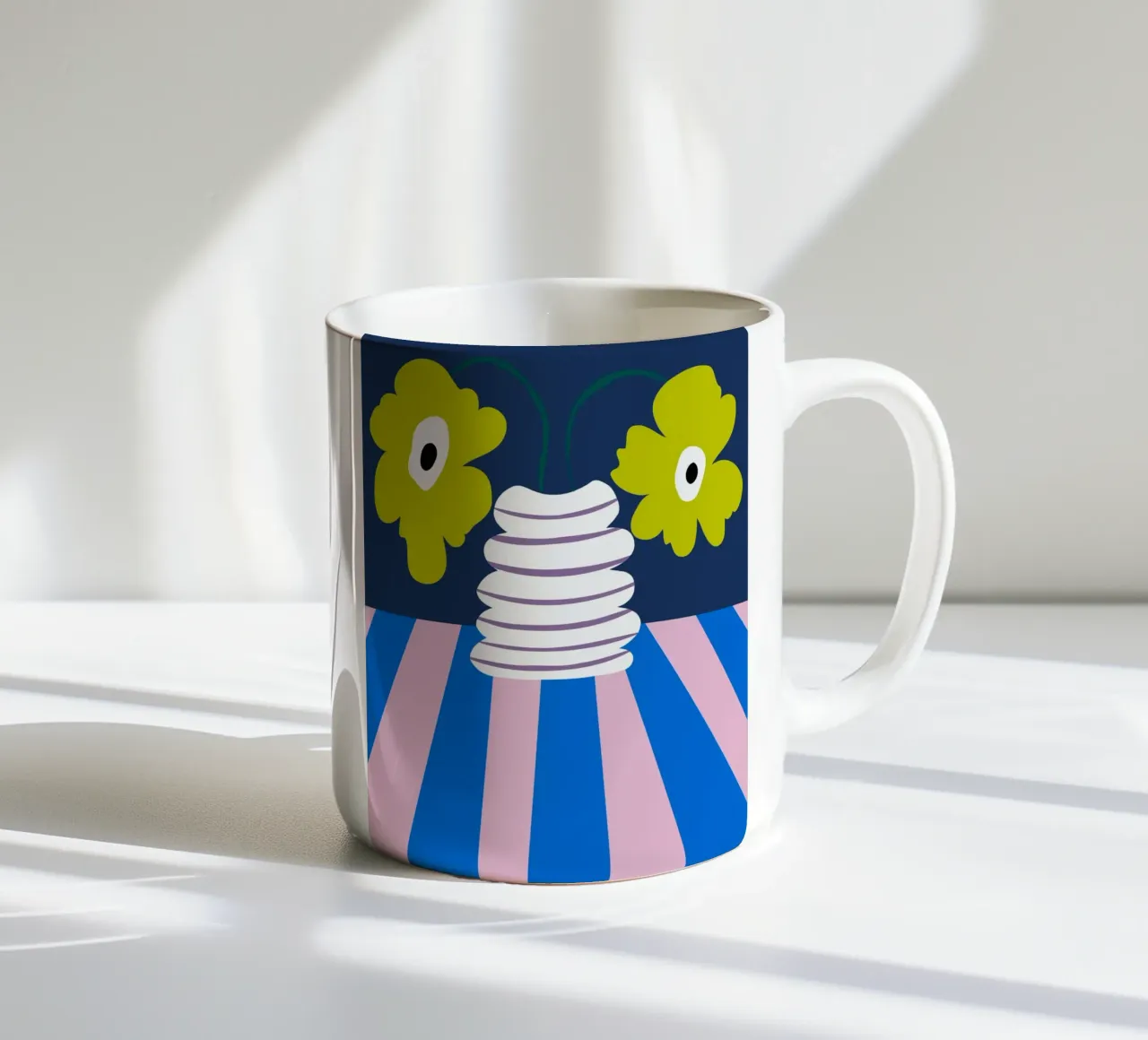 Argilla per l'esplosione dei colori tazza in ceramica da Miho Art Studio