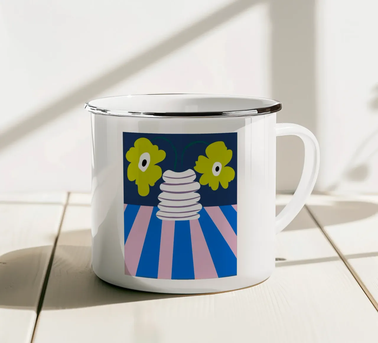 Argilla per l'esplosione dei colori tazza in smalto da Miho Art Studio