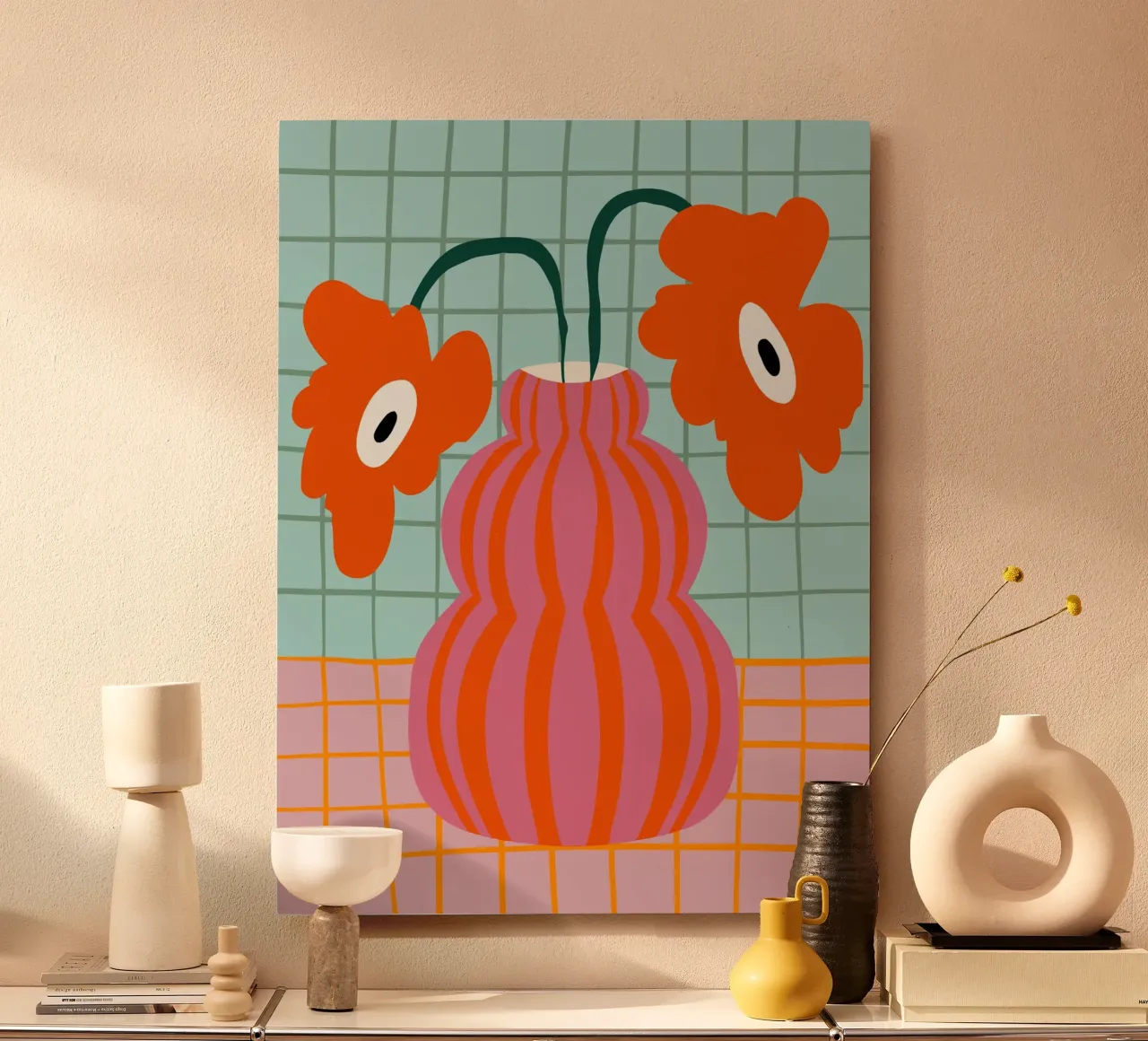 Fioriture colorate in argilla alluminio dibond da Miho Art Studio