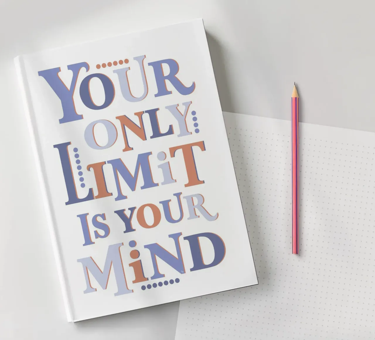 Your only limit is your mind quote notebook by Martina