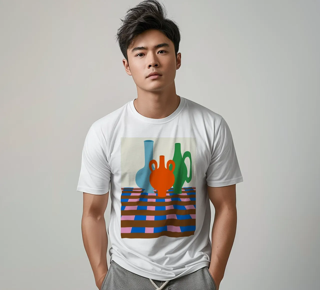 Vasi colorati t-shirt da Miho Art Studio