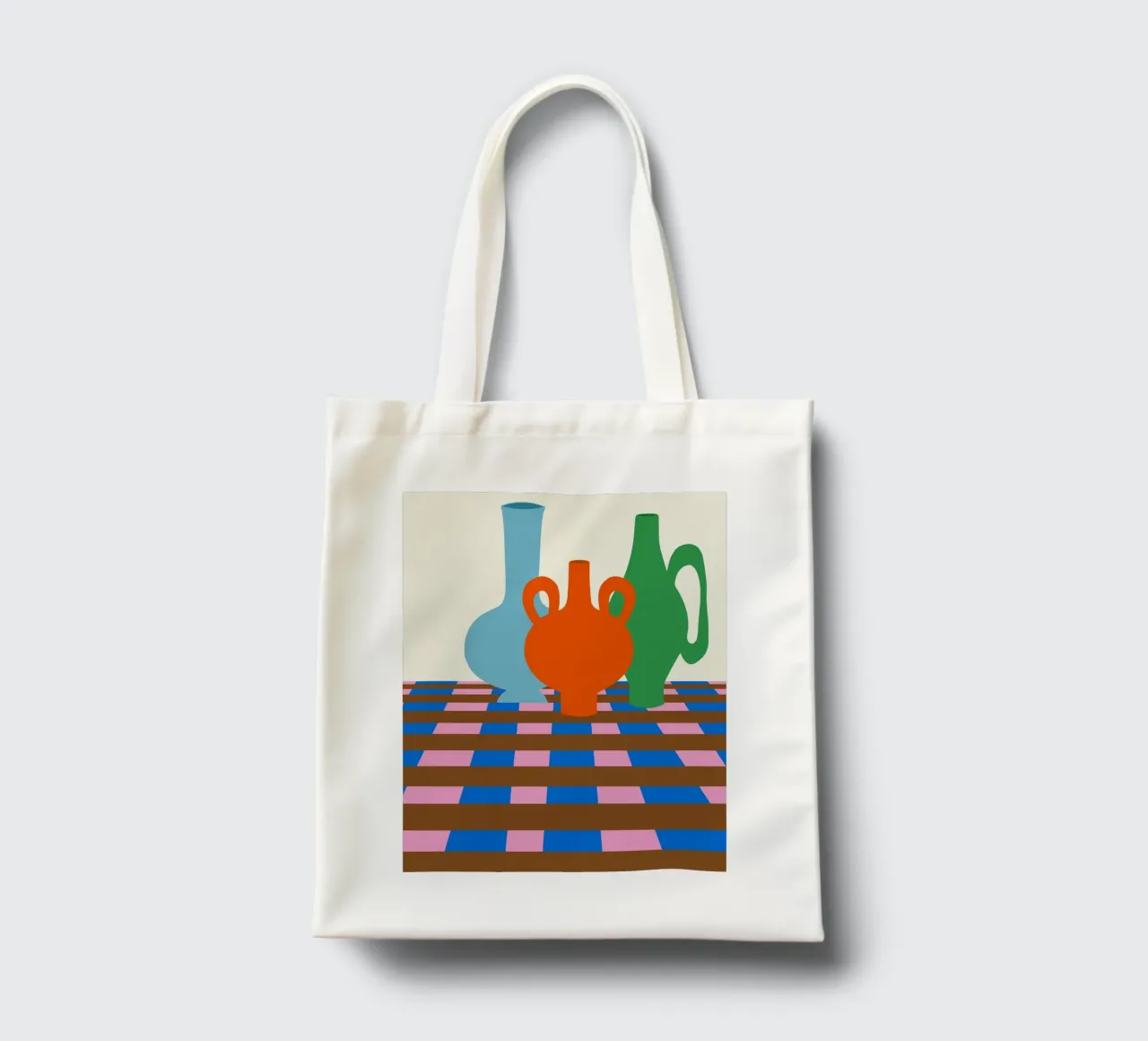 Vasi colorati borsa in juta da Miho Art Studio