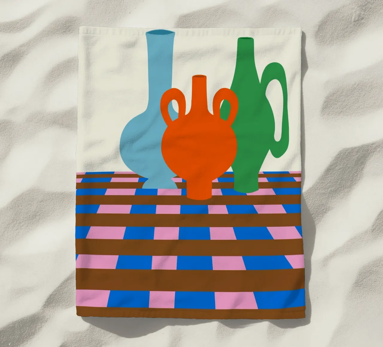 Vasi colorati telo mare da Miho Art Studio