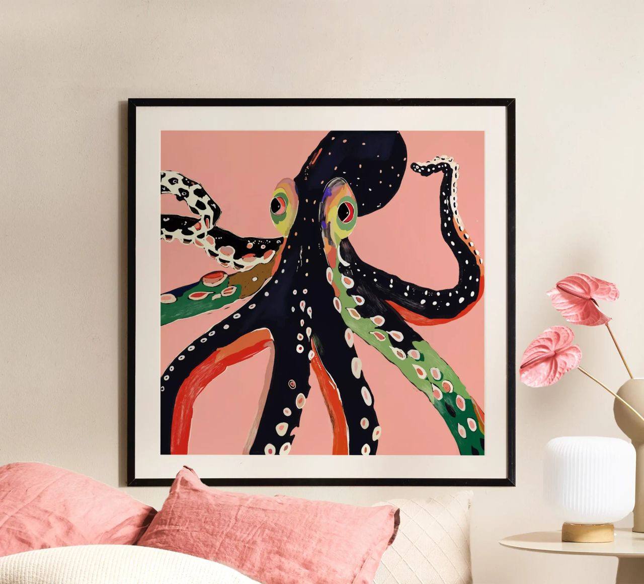 Pieuvre colorée poster de ArtsySesta