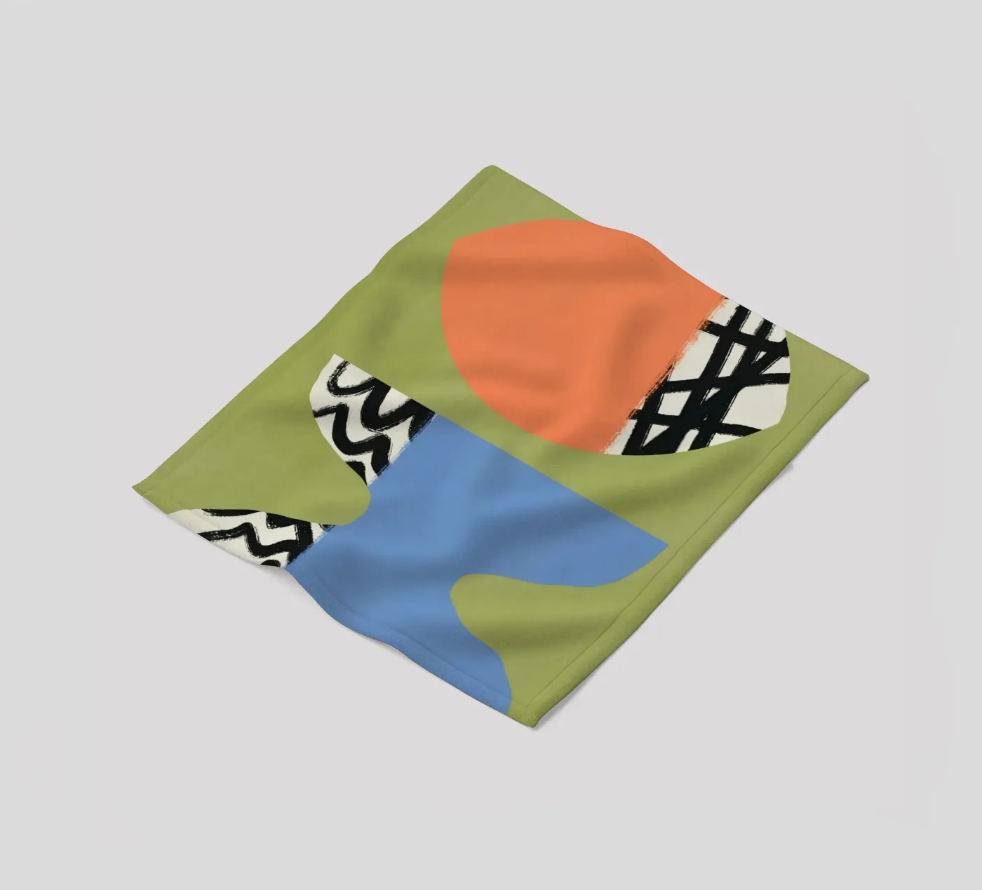 Colour block 07 Fleecedecke von Little Dean