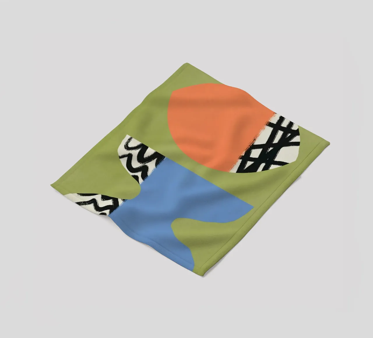 Farbblock 07 Fleecedecke von Little Dean