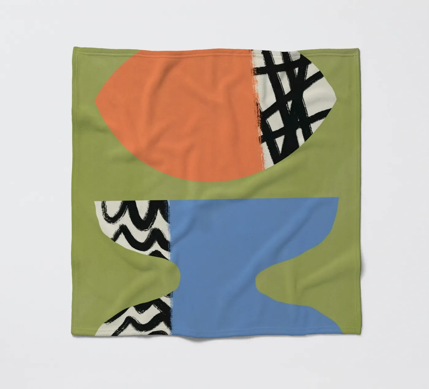 Colour block 07 Fleecedecke von Little Dean