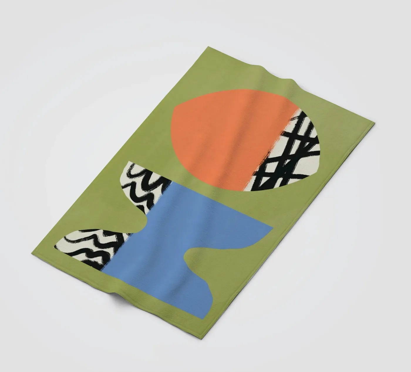 Colour block 07 Fleecedecke von Little Dean