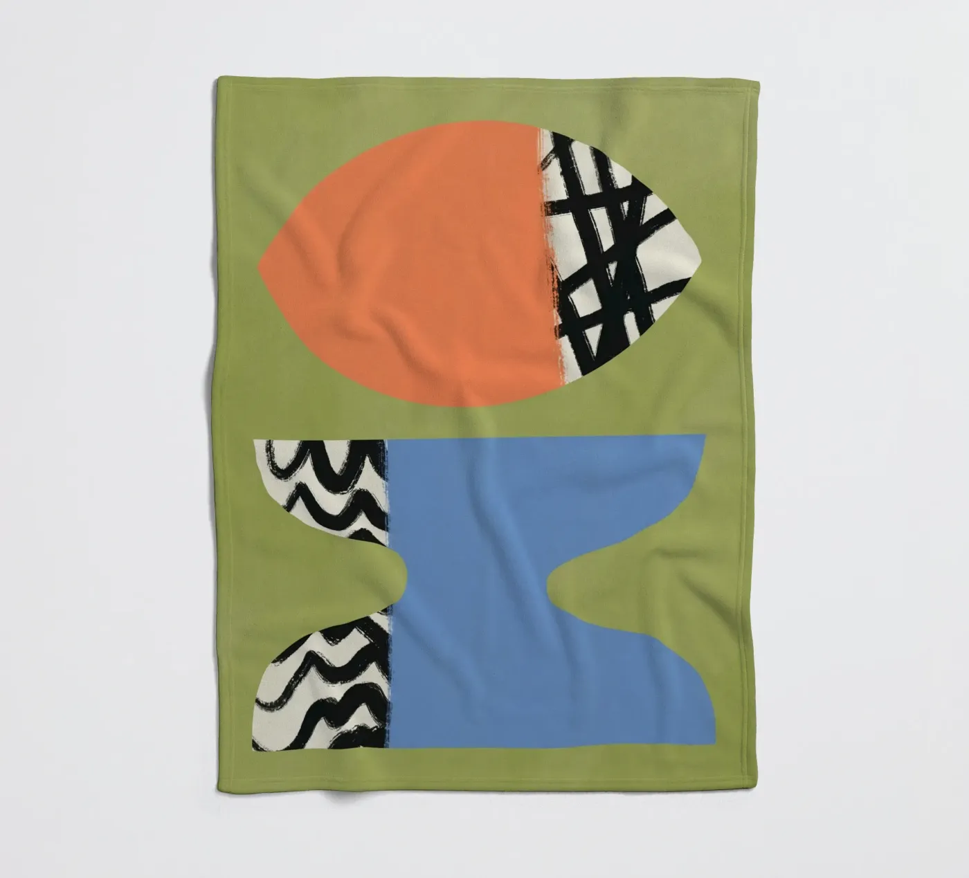 Colour block 07 Fleecedecke von Little Dean