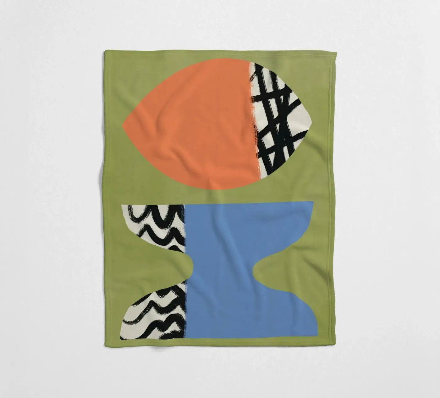 Colour block 07 Fleecedecke von Little Dean