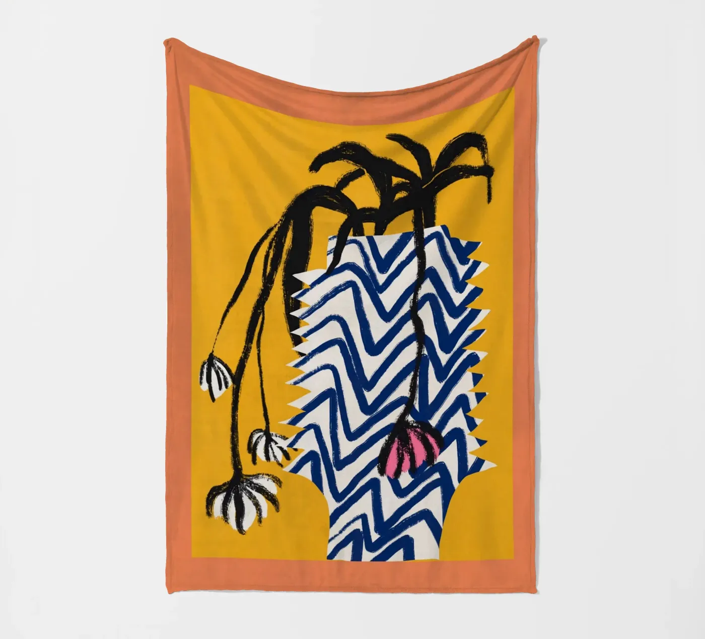 Patterned vase Fleecedecke von Little Dean