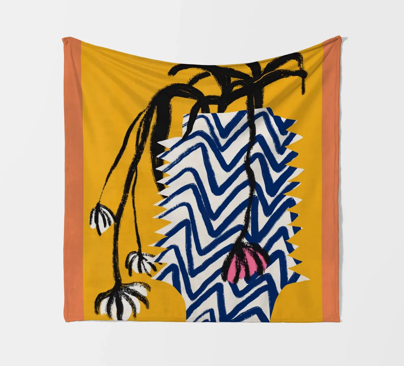 Patterned vase Fleecedecke von Little Dean