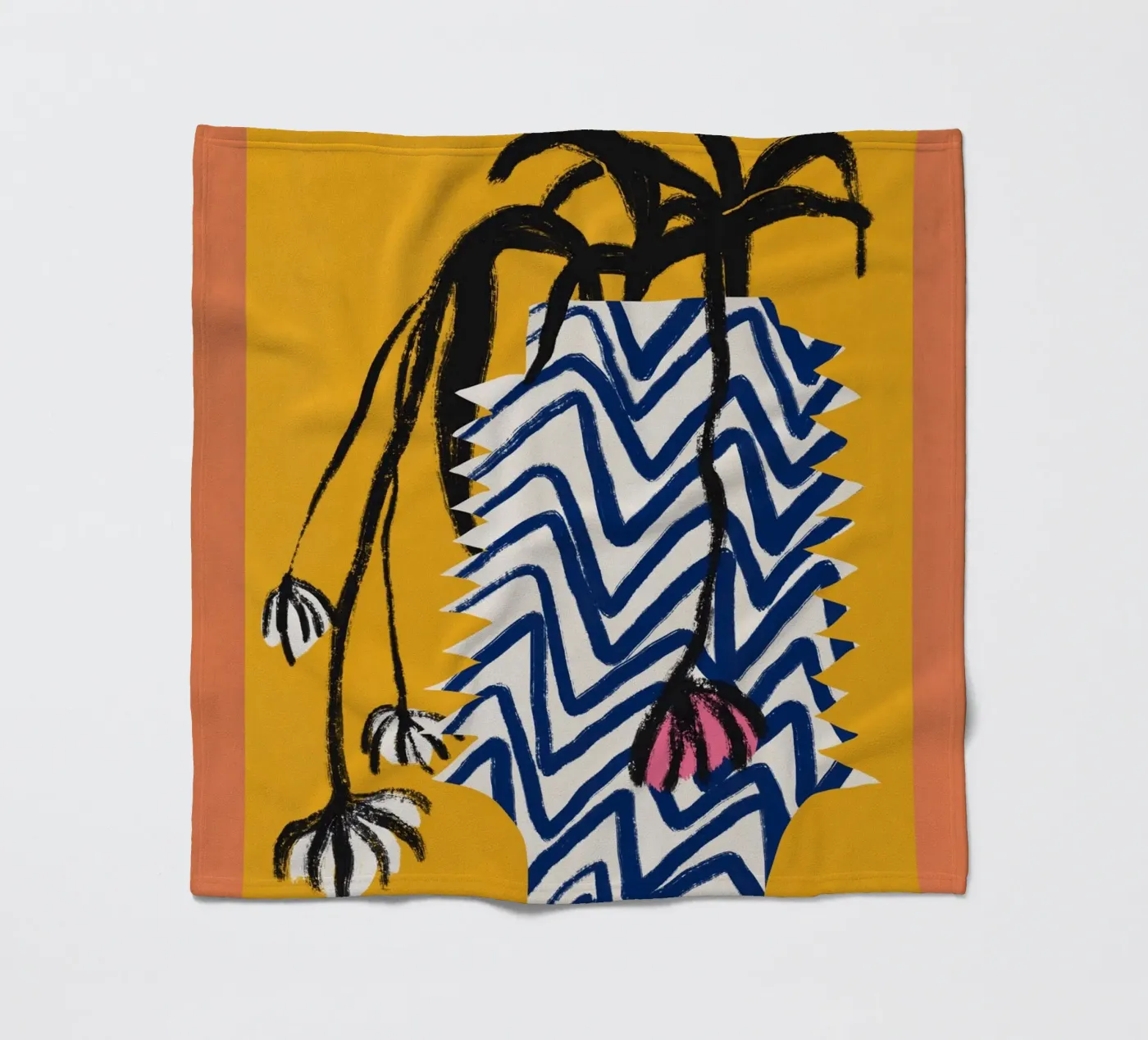 Patterned vase Fleecedecke von Little Dean