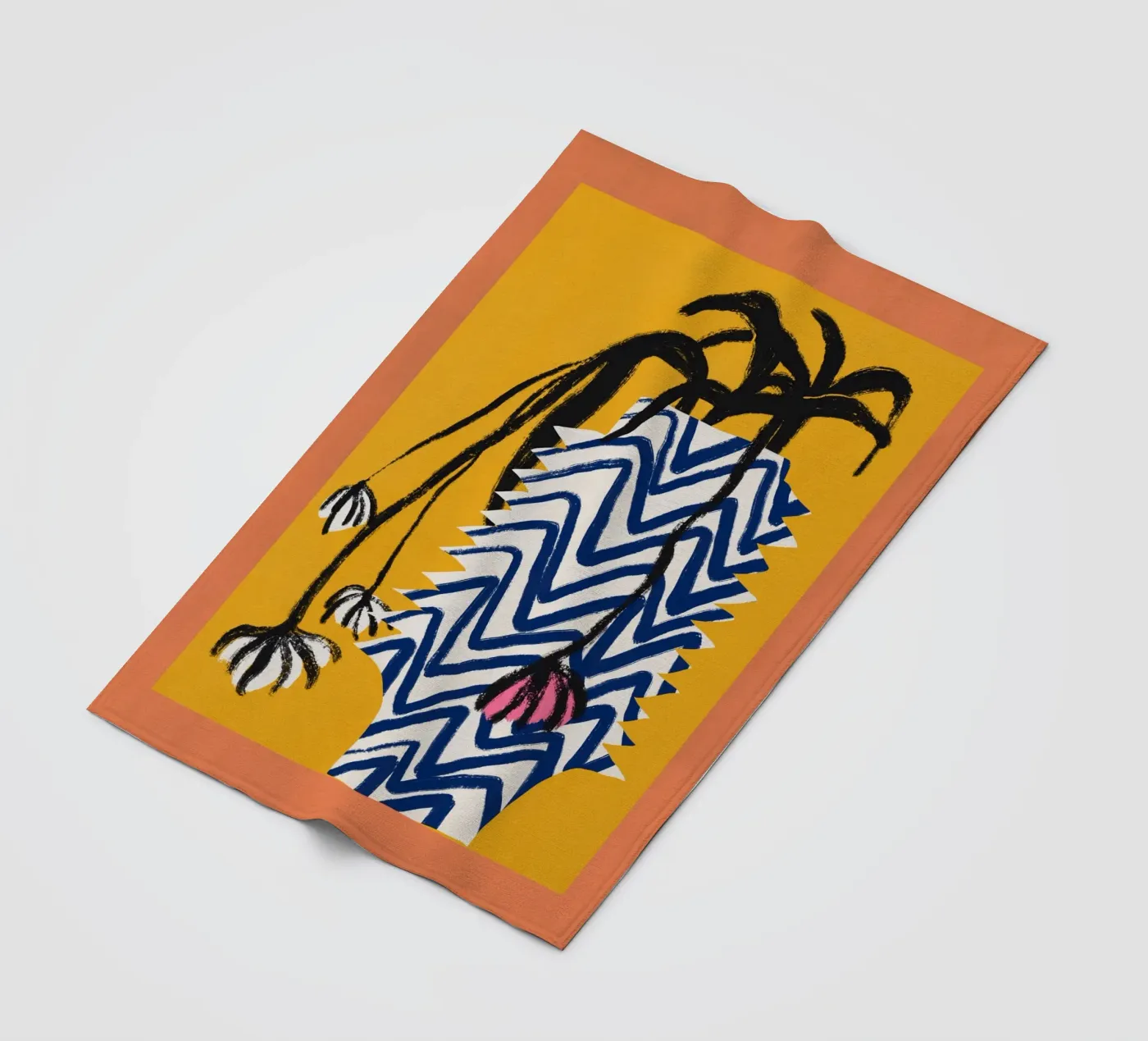 Patterned vase Fleecedecke von Little Dean