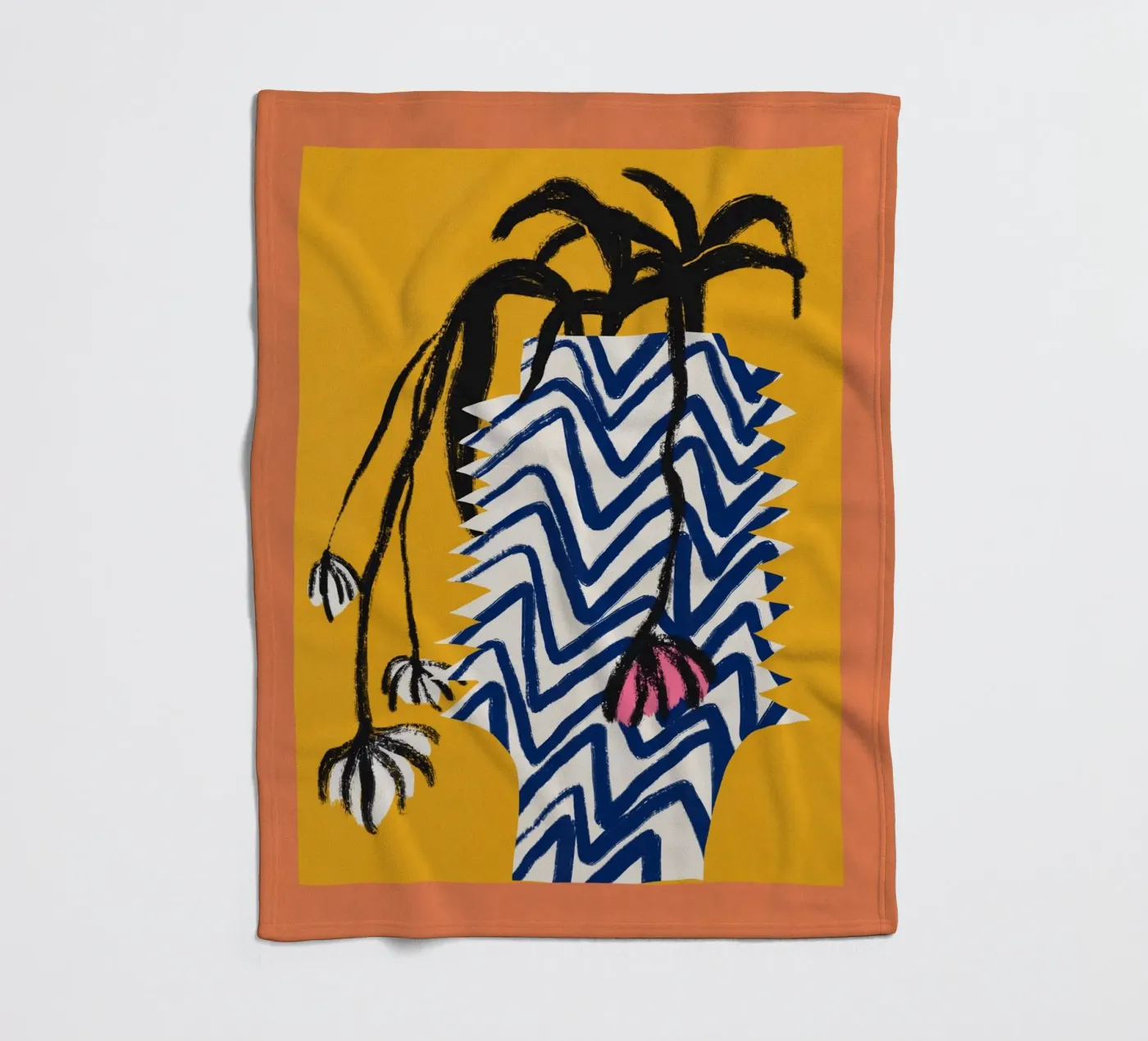 Patterned vase Fleecedecke von Little Dean