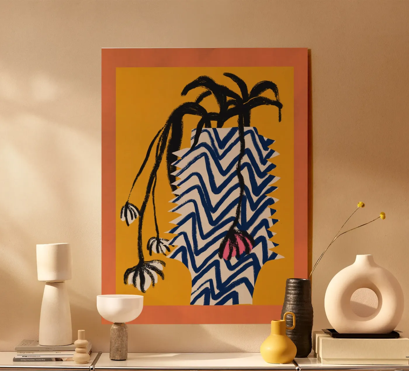 Vase à motifs plexiglas de Little Dean