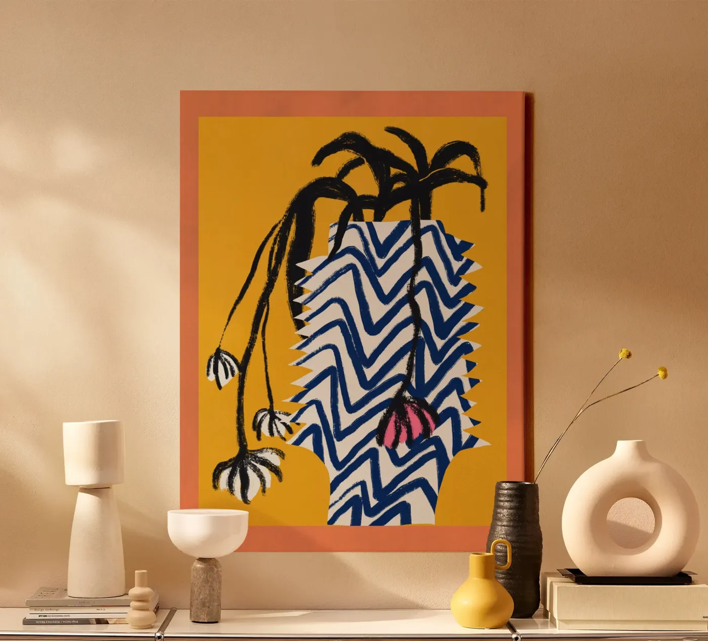 Vaso a motivi tela da Little Dean