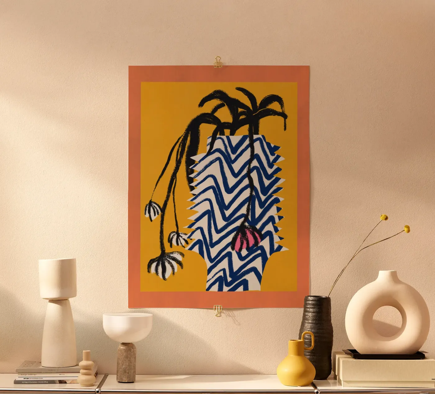 Patterned vase poster da Little Dean