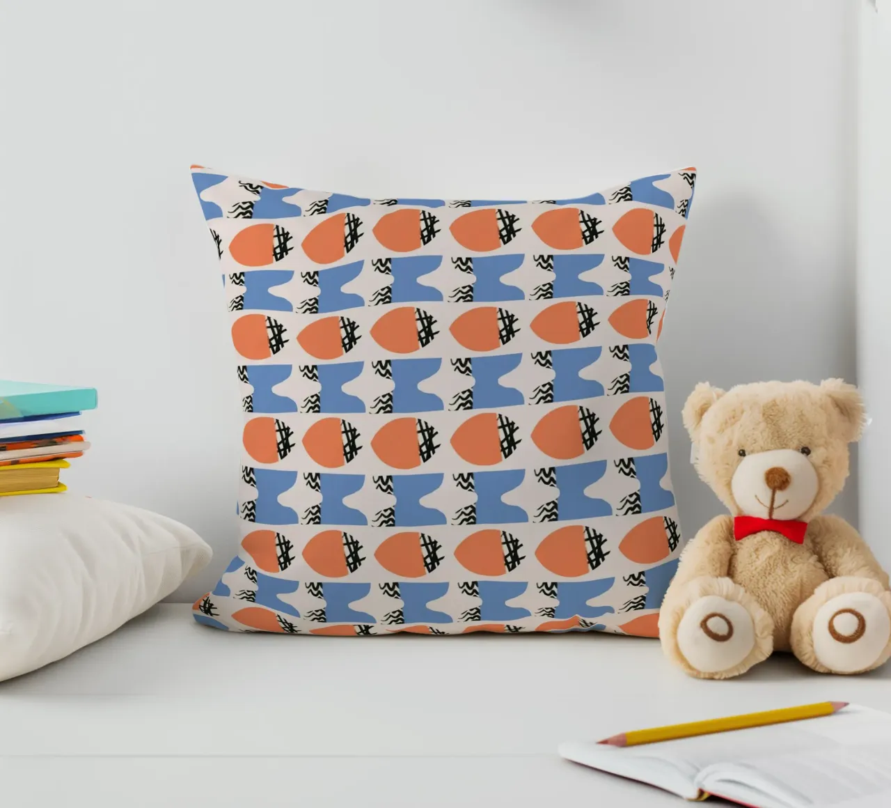 Repetitive pattern decorative cushion by Little Dean