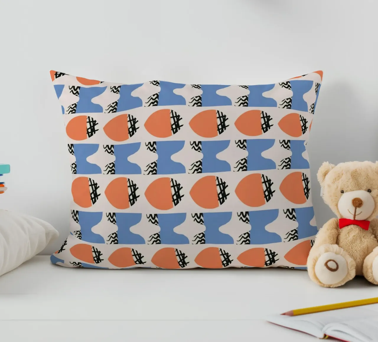 Repetitive pattern decorative cushion by Little Dean