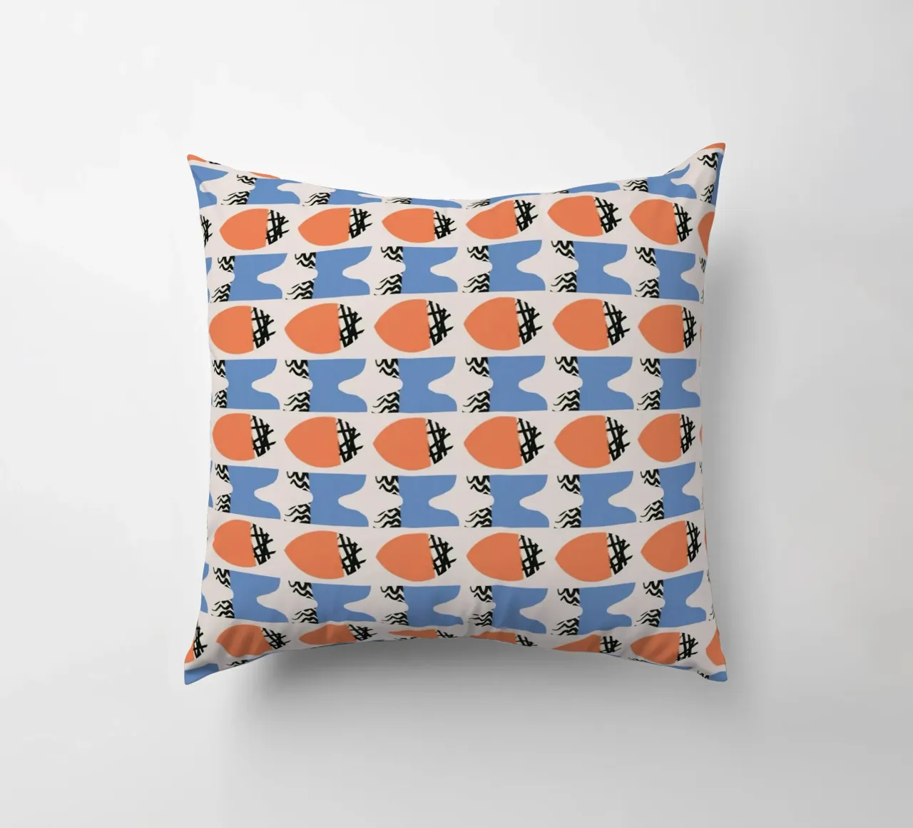 Repetitive pattern decorative cushion by Little Dean
