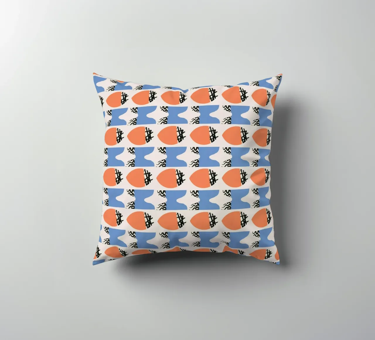 Repetitive pattern decorative cushion by Little Dean