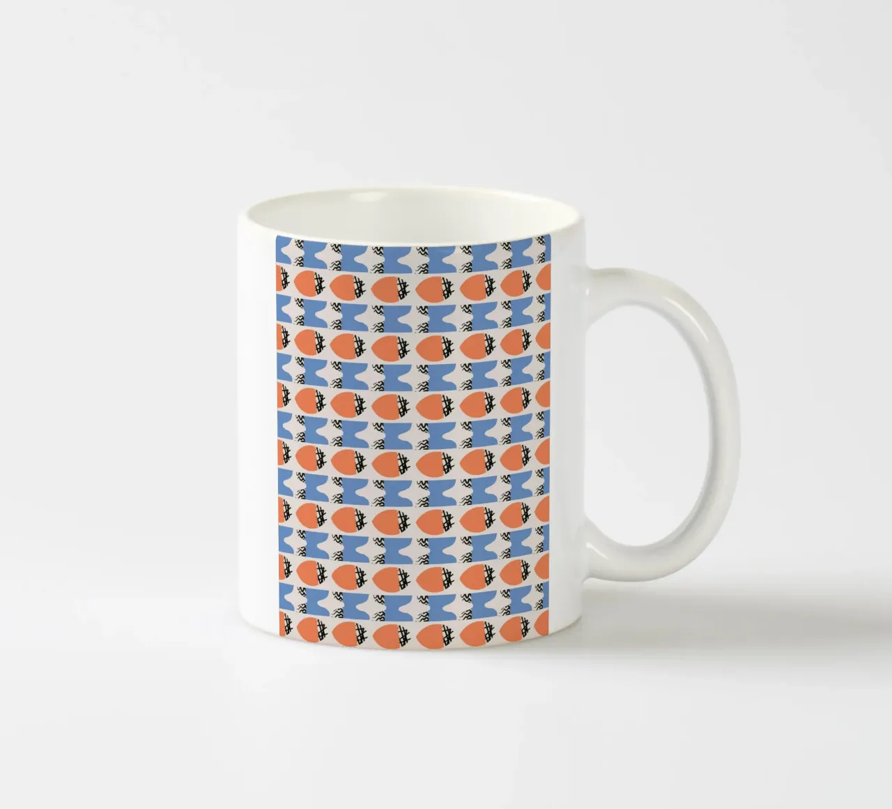 Schema ripetitivo tazza in ceramica da Little Dean