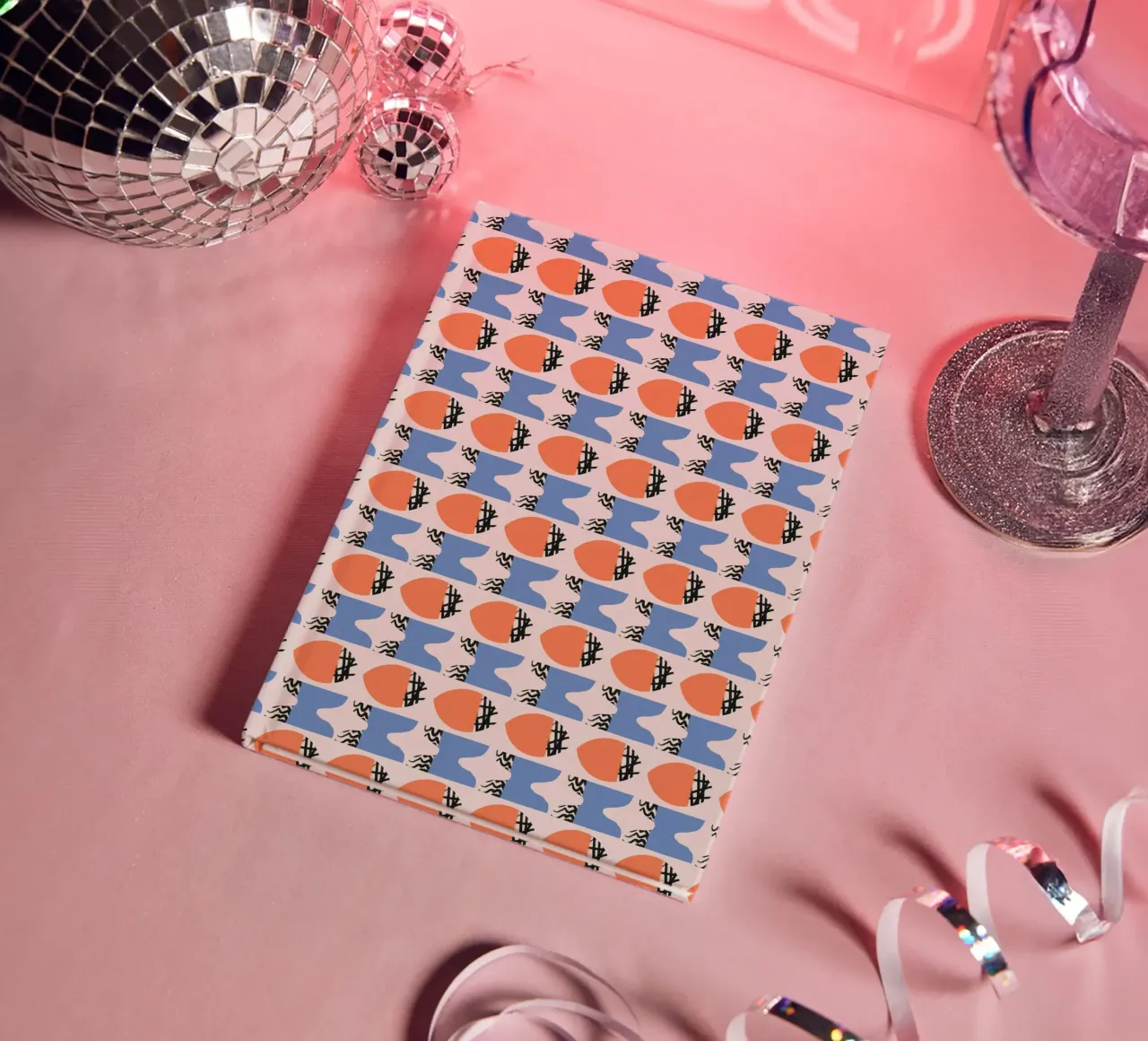 Repetitive pattern notebook by Little Dean