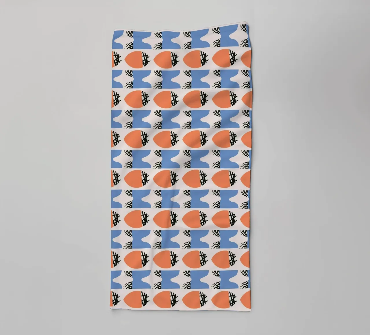 Repetitive pattern towel by Little Dean