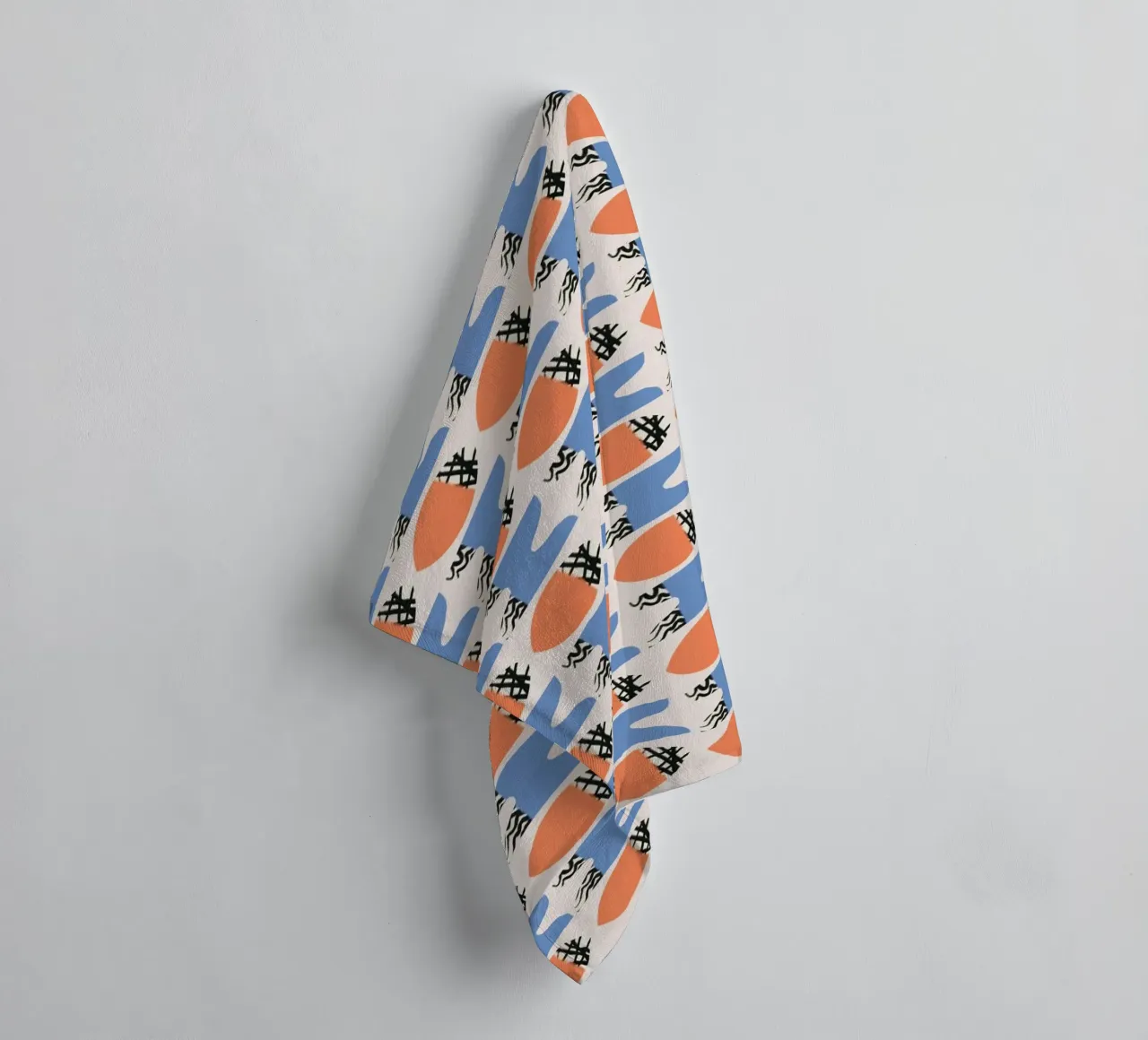 Repetitive pattern towel by Little Dean