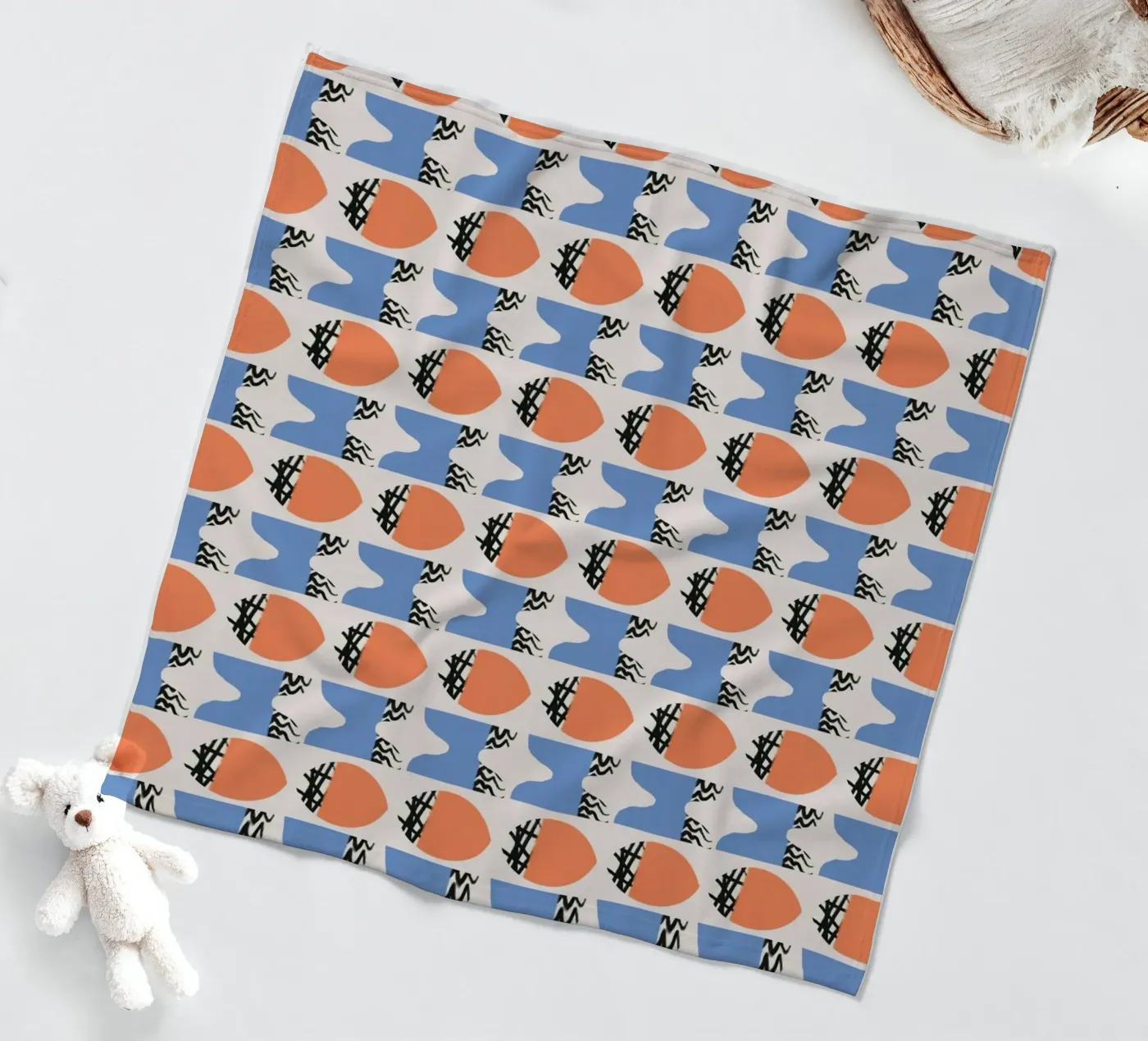 Repetitief patroon fleecedeken van Little Dean