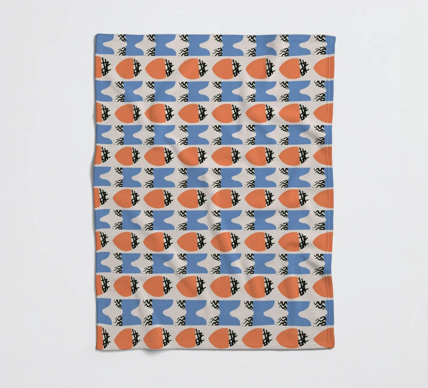 Repetitief patroon fleecedeken van Little Dean