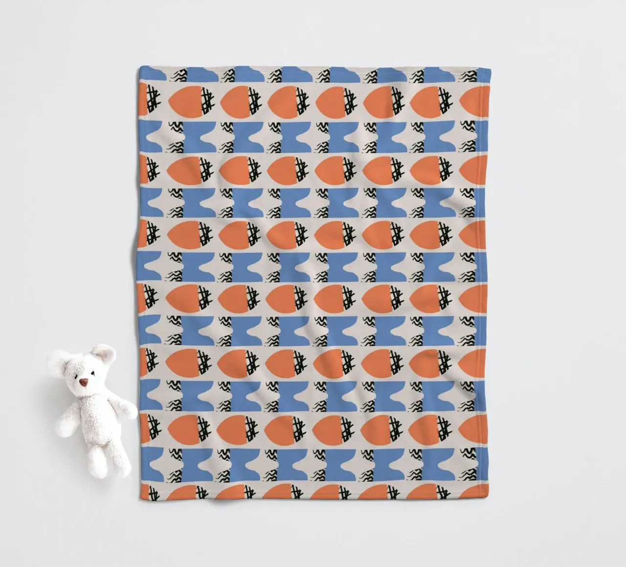 Repetitive pattern Fleecedecke von Little Dean