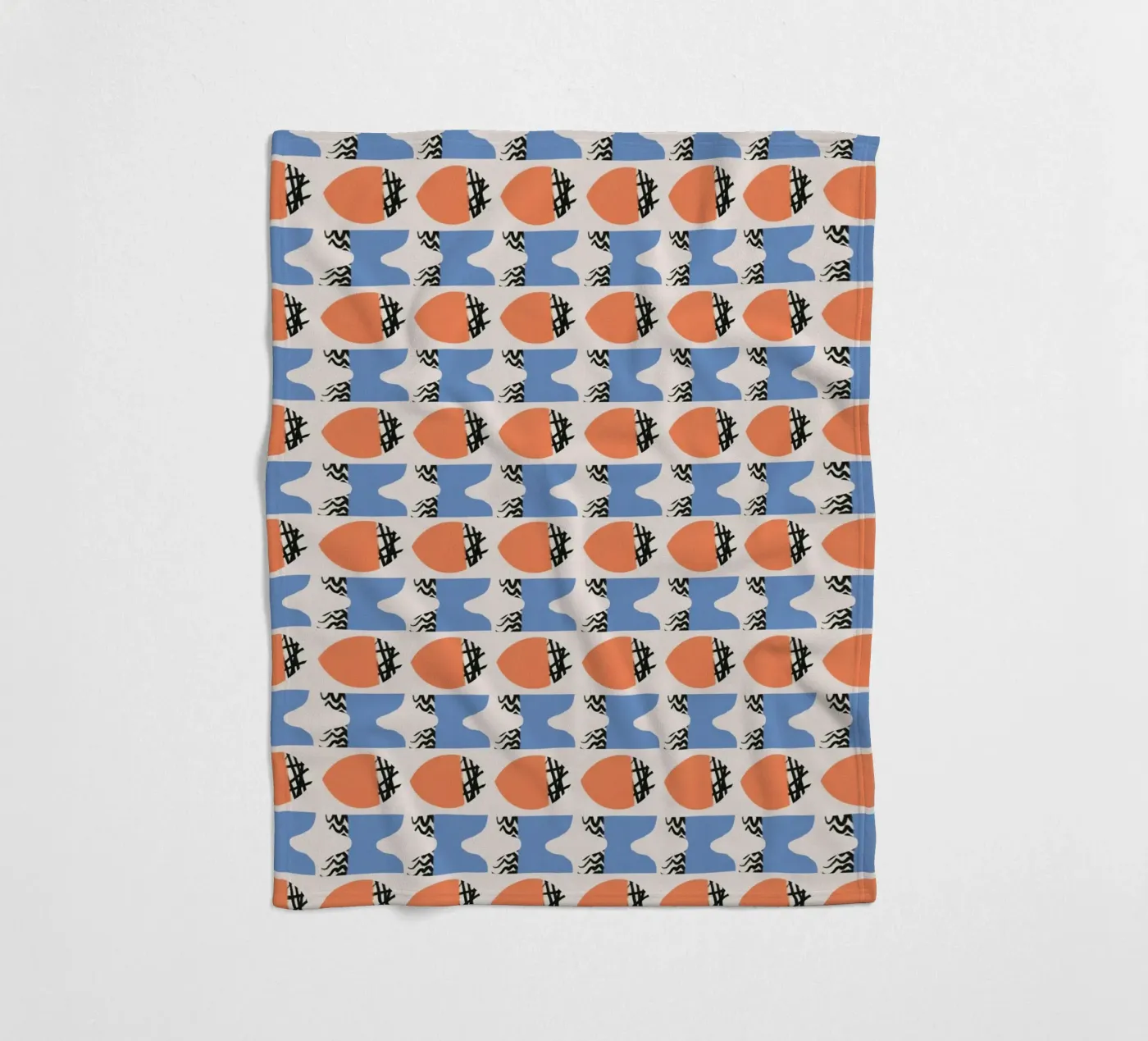 Repetitief patroon fleecedeken van Little Dean