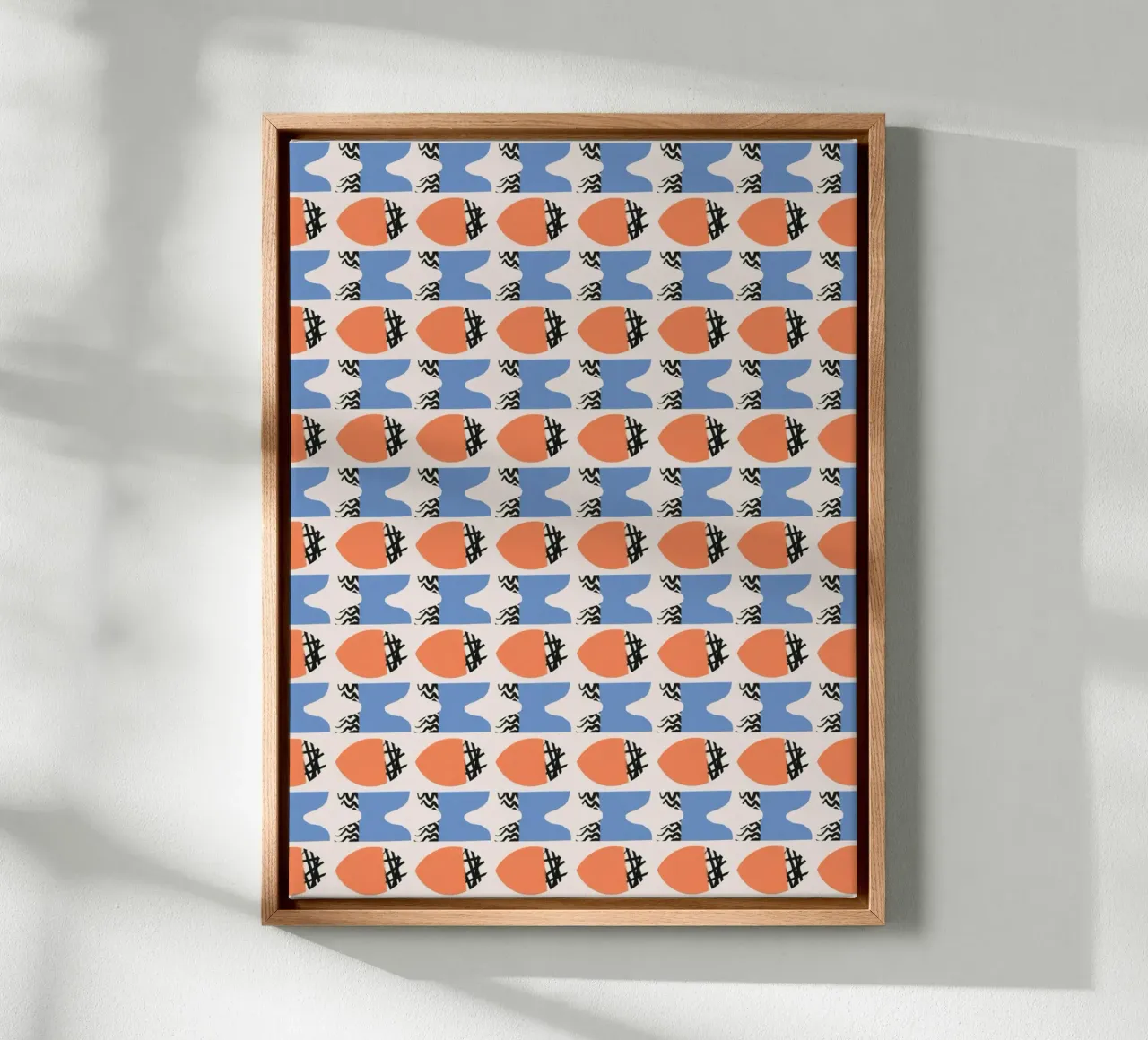 Repetitive pattern canvas by Little Dean