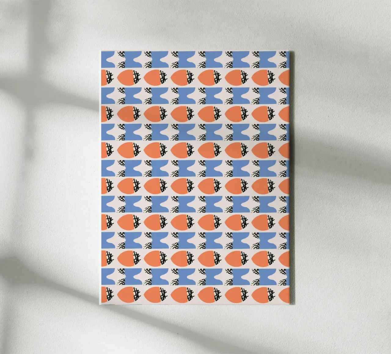 Repetitive pattern canvas by Little Dean