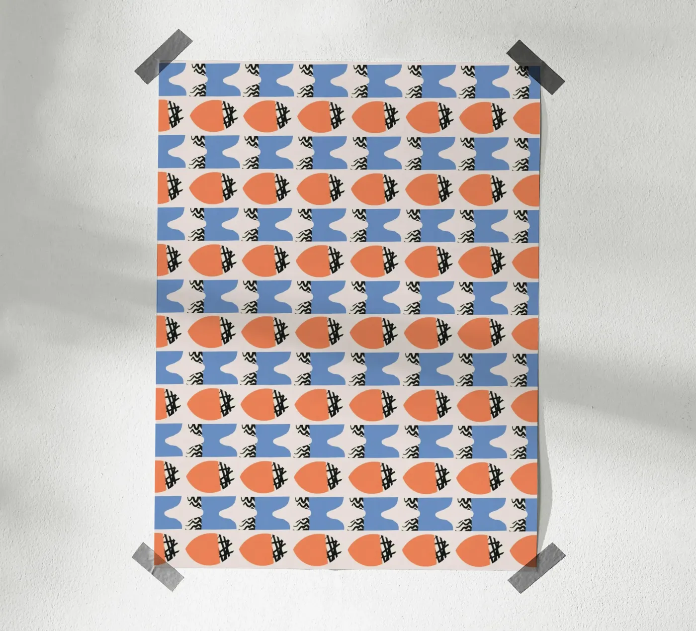 Repetitive pattern poster by Little Dean