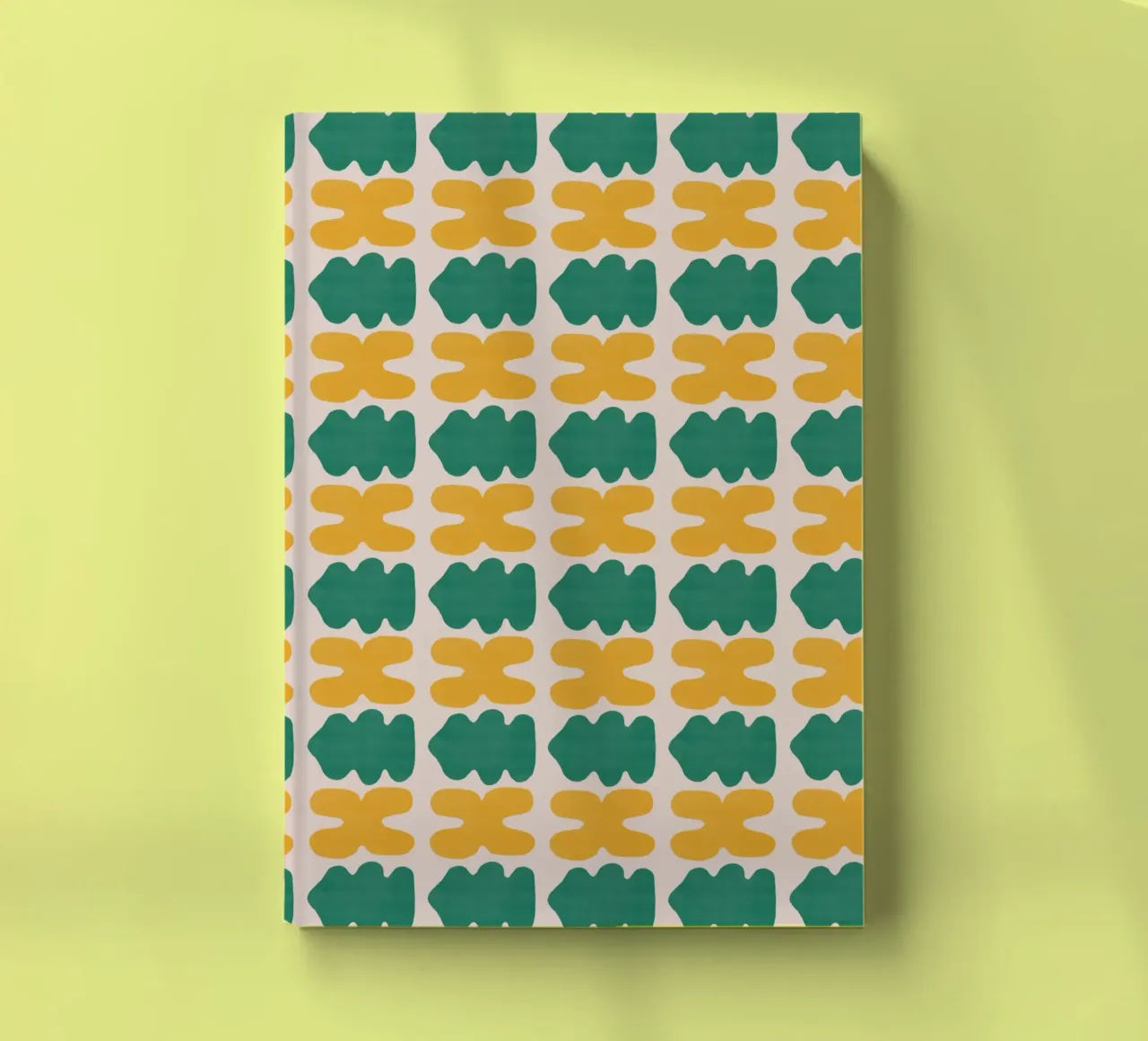 Repetitive pattern 02 notebook by Little Dean