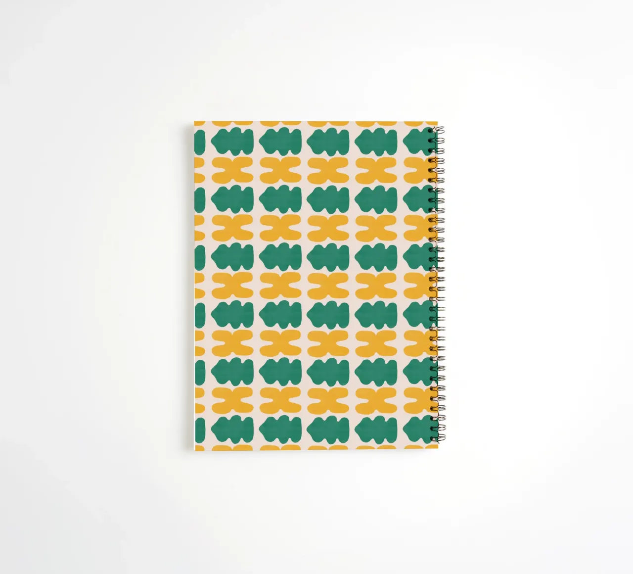 Repetitive pattern 02 spiral notebook by Little Dean